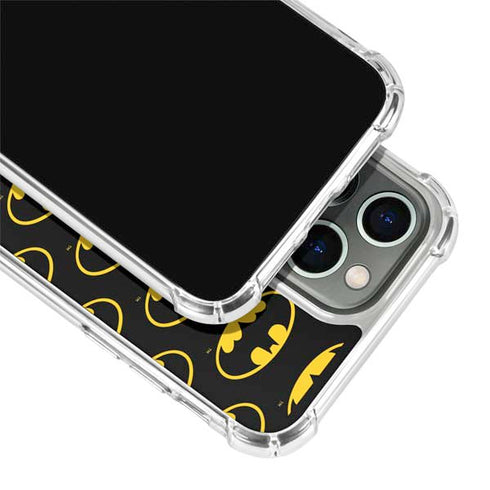 DC Comics Batman Logo Pattern iPhone 14 Pro Clear Case